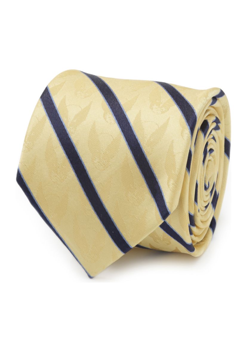 Mens Wolverine Mask Yellow and Navy Silk Tie