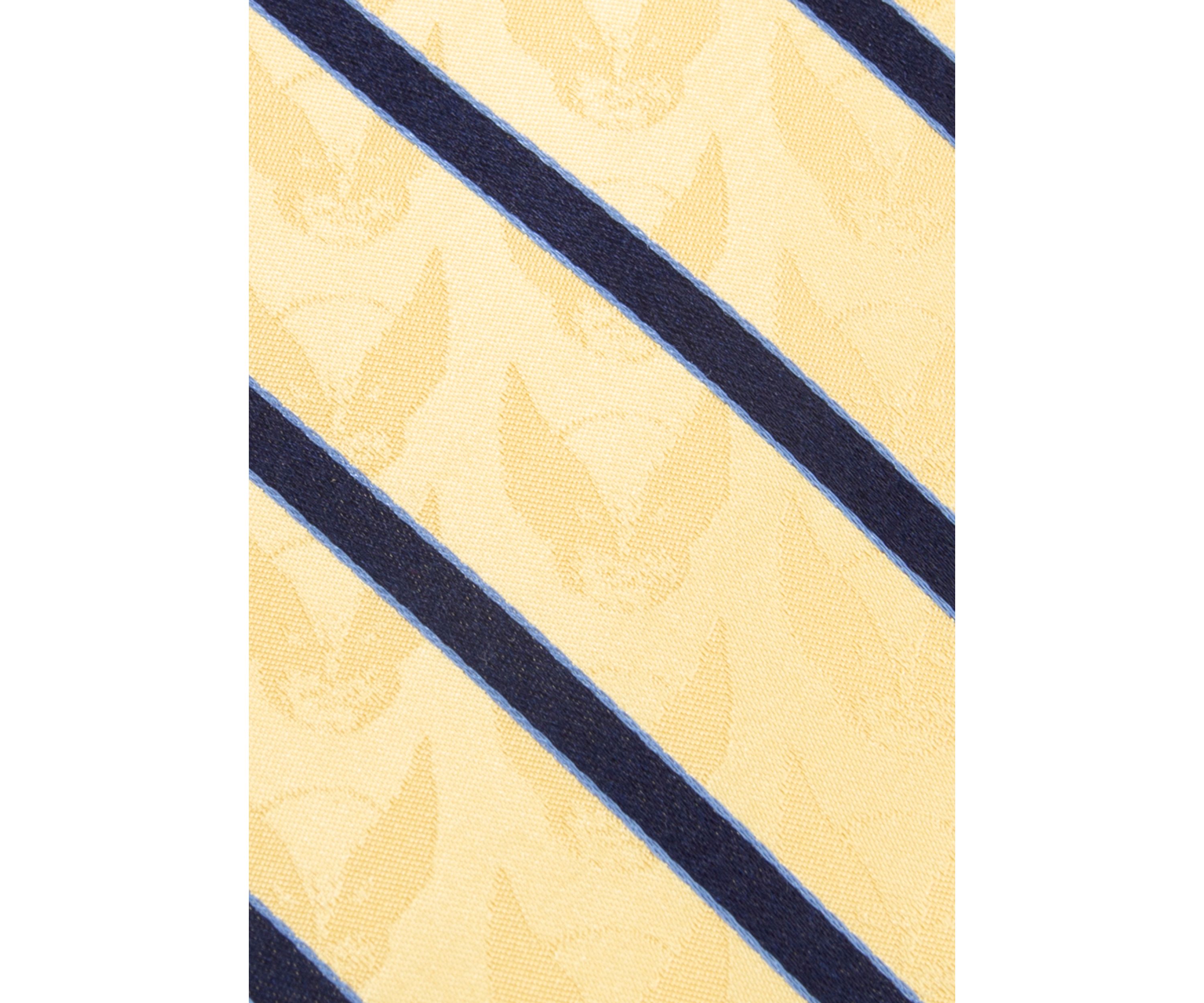Mens Wolverine Mask Yellow and Navy Silk Tie