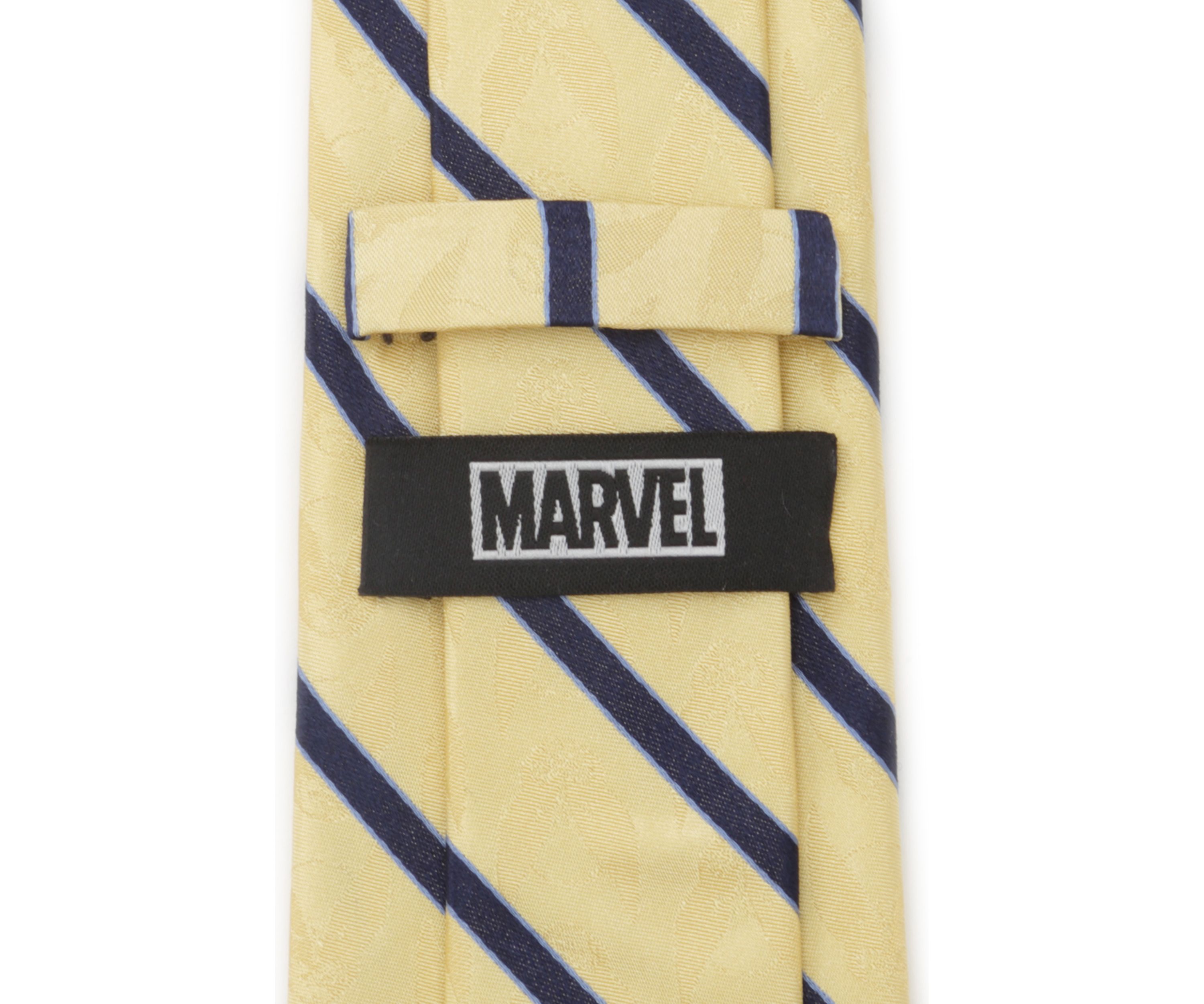 Mens Wolverine Mask Yellow and Navy Silk Tie