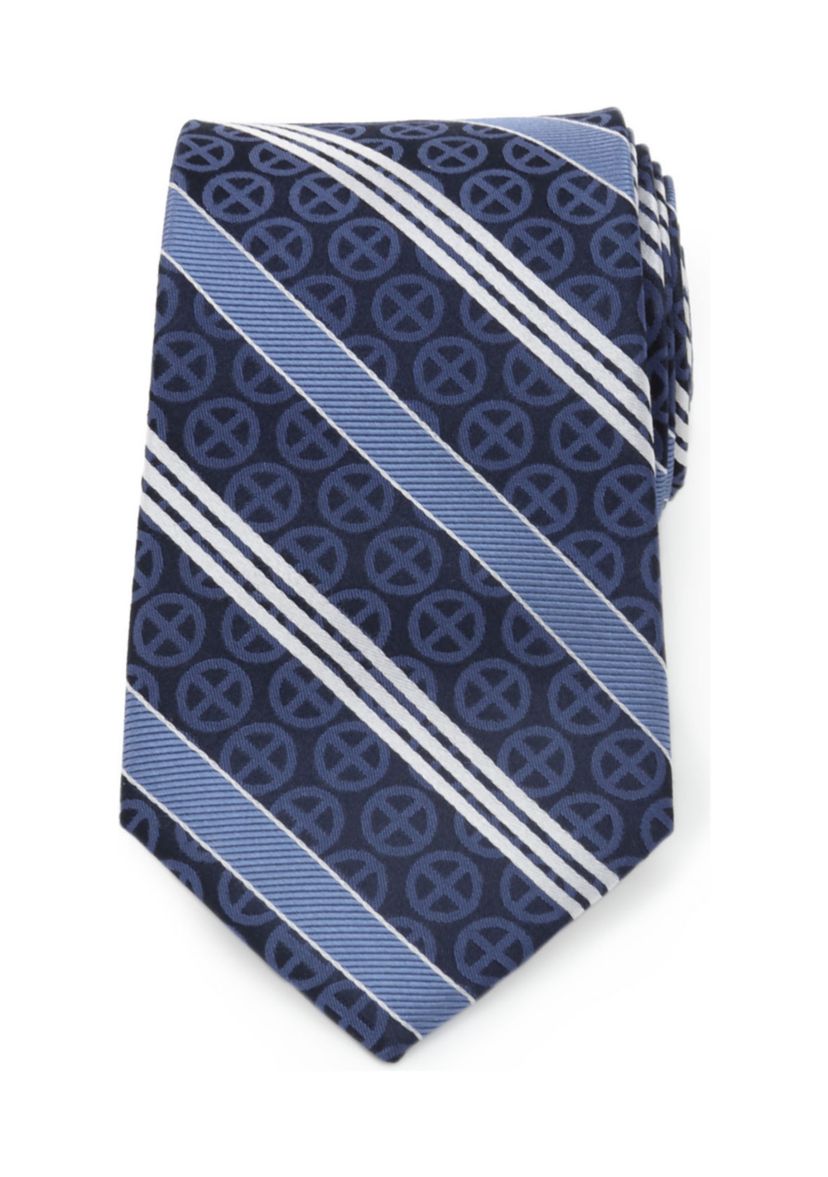 Mens X-Men Symbol Navy Tie