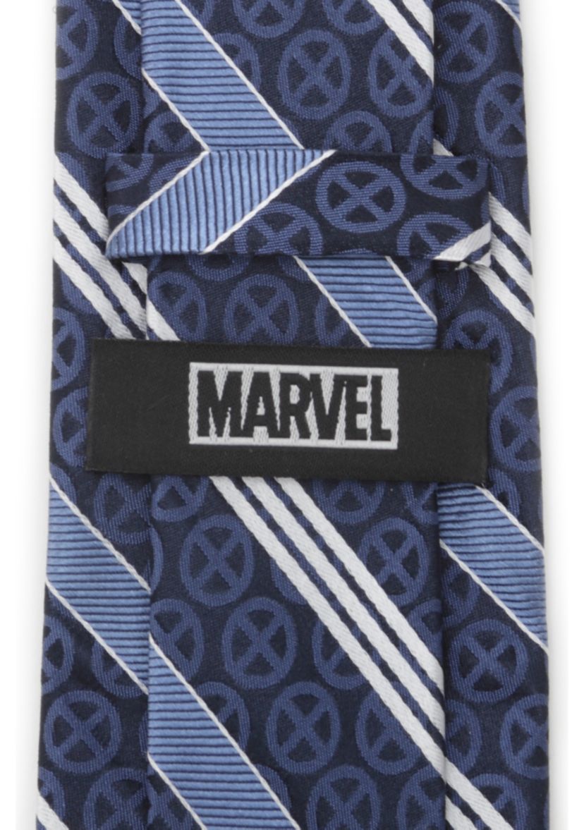 Mens X-Men Symbol Navy Tie