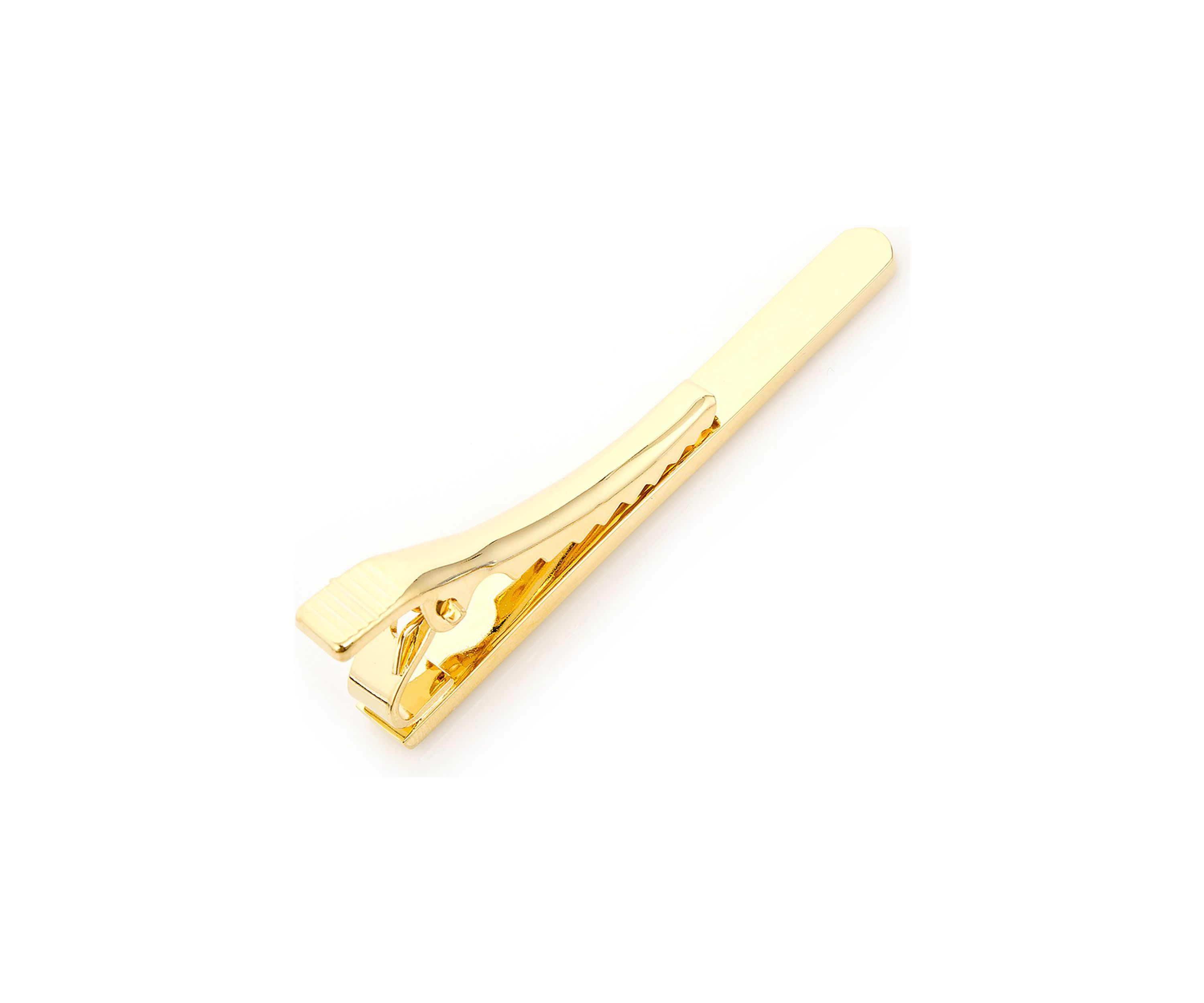 Gold Etched Lines Tie Clip
