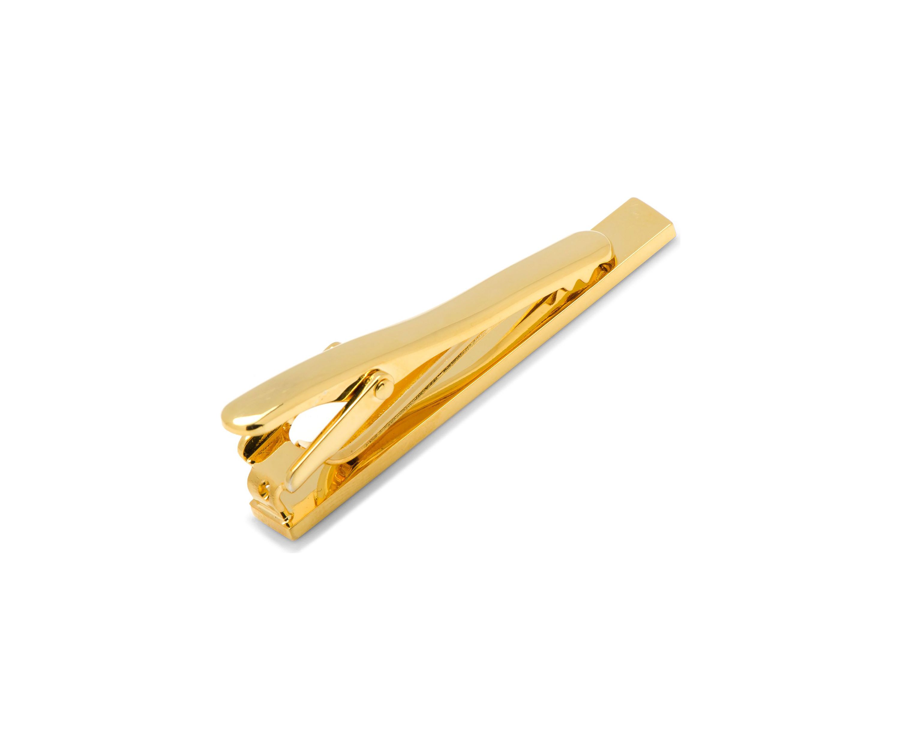 Gold and Onyx Inlaid Tie Clip