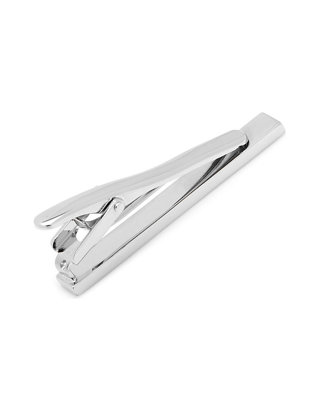 Silver-tone Ox and Bull Mens Tie Bar 
