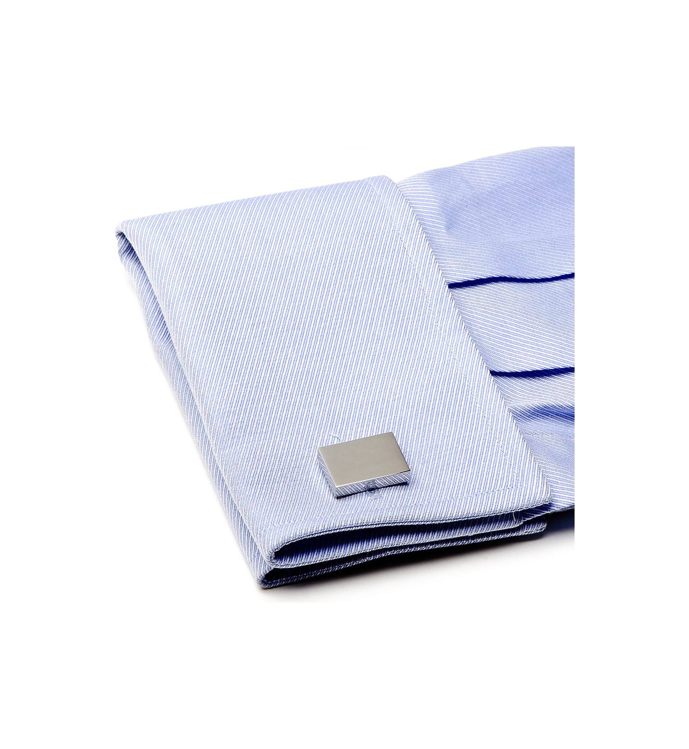Stainless Steel Rectangle Infinity Engravable Cufflinks