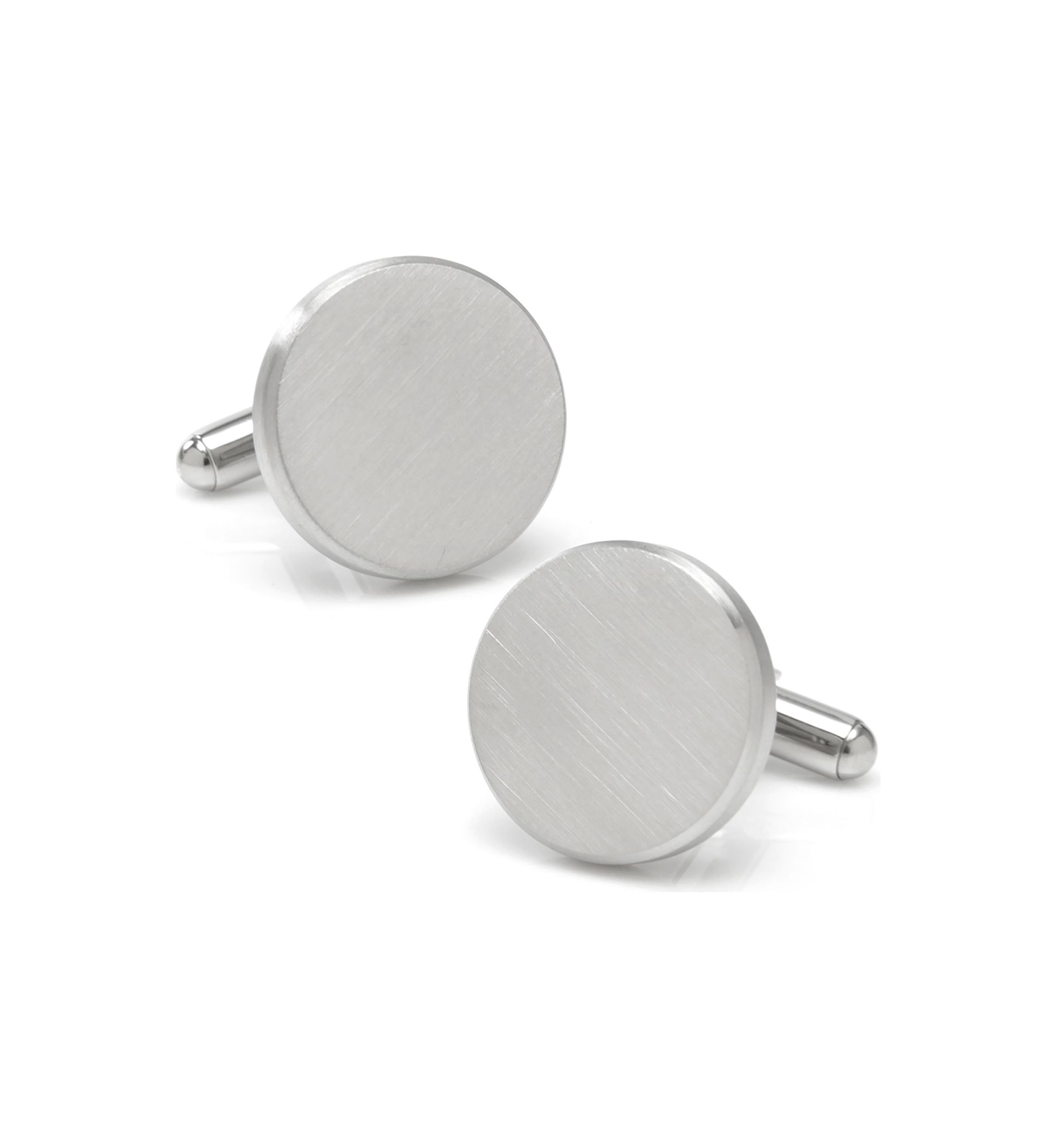 Brushed Stainless Steel Cufflinks