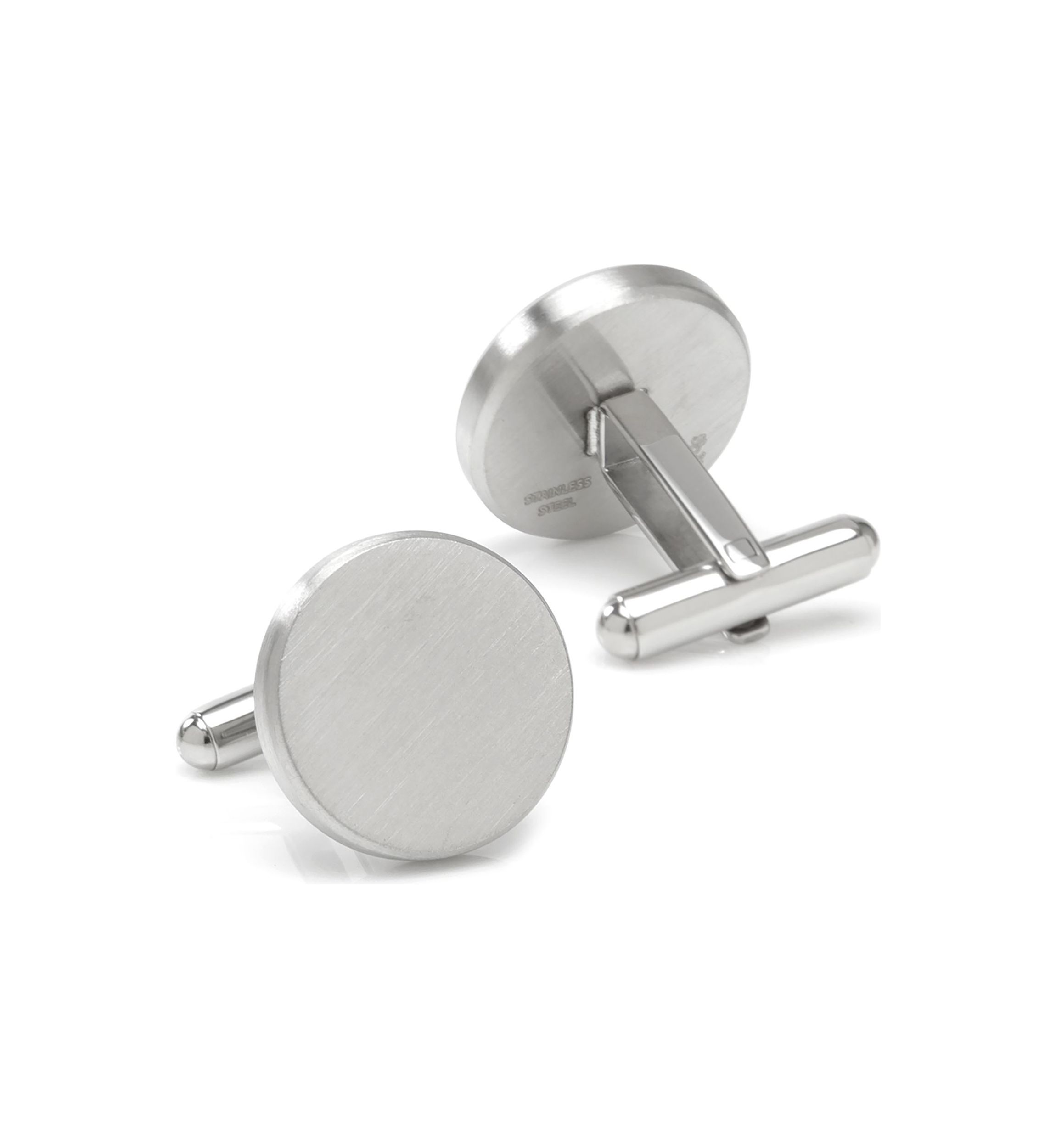 Brushed Stainless Steel Cufflinks