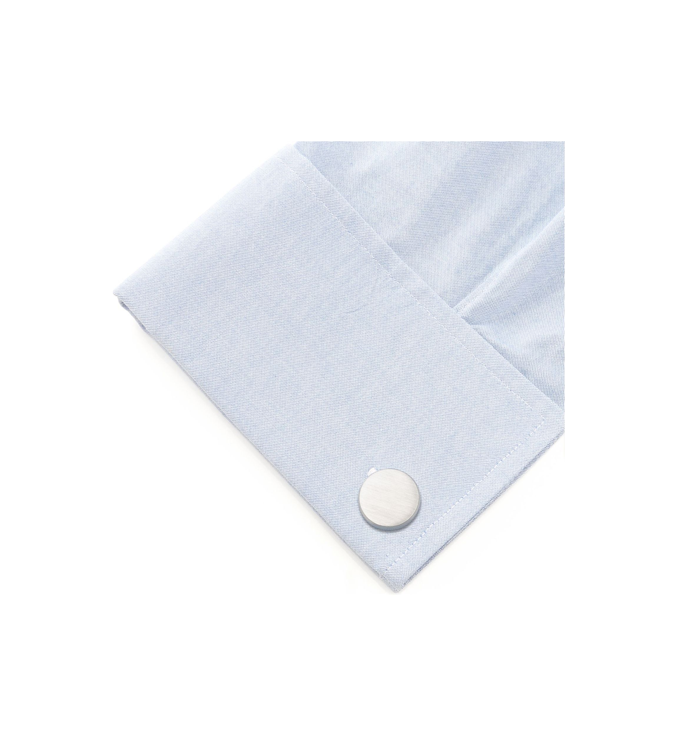 Brushed Stainless Steel Cufflinks