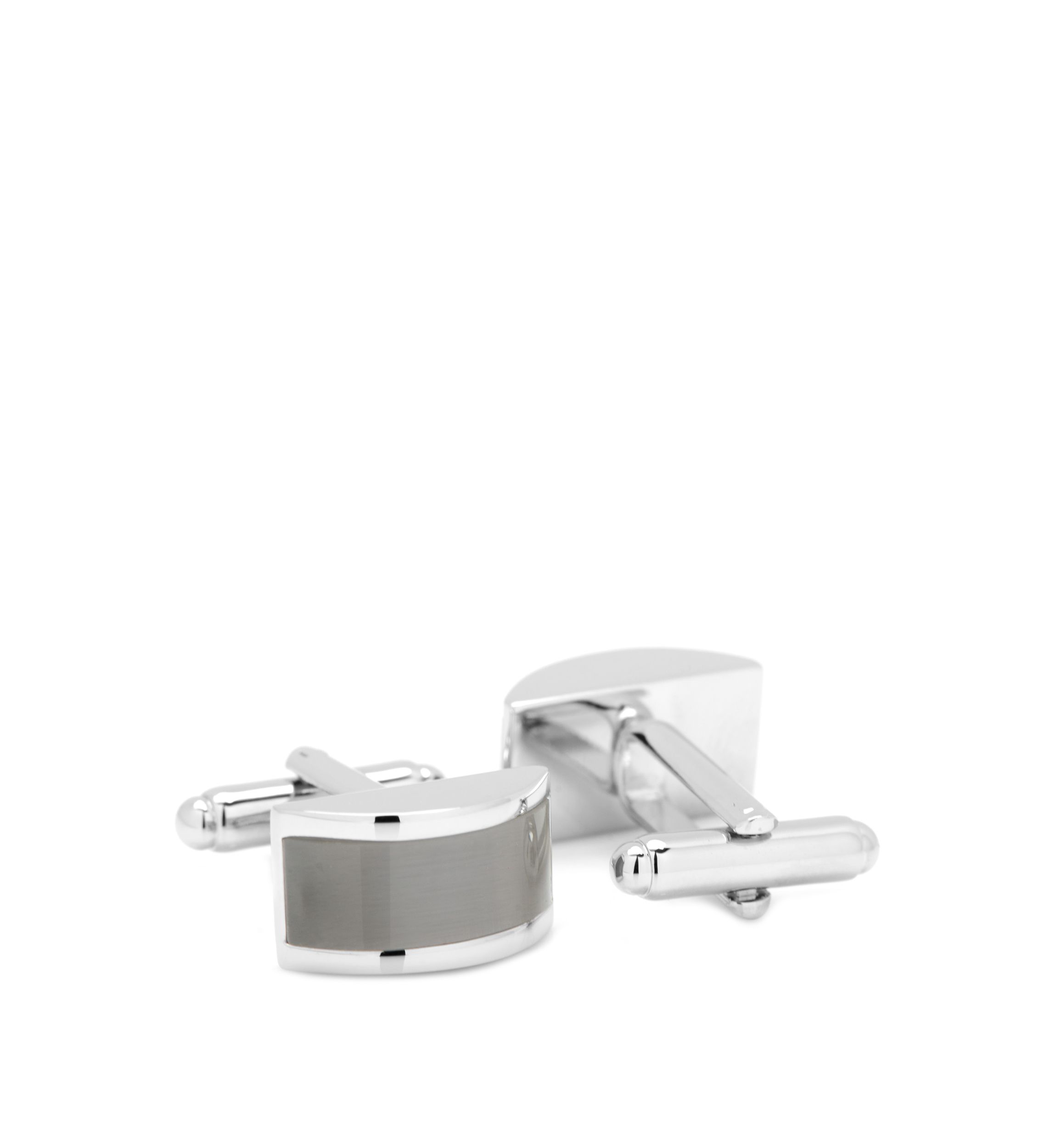 Gray Cats Eye Bridged Cufflinks
