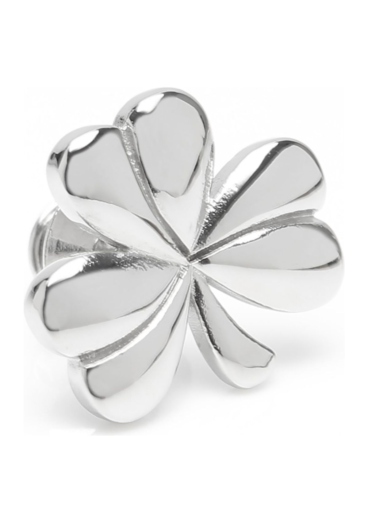 Clover Stainless Steel Lapel Pin