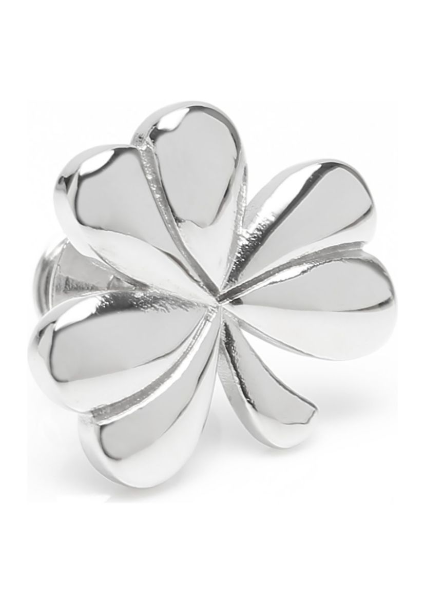 Clover Stainless Steel Lapel Pin