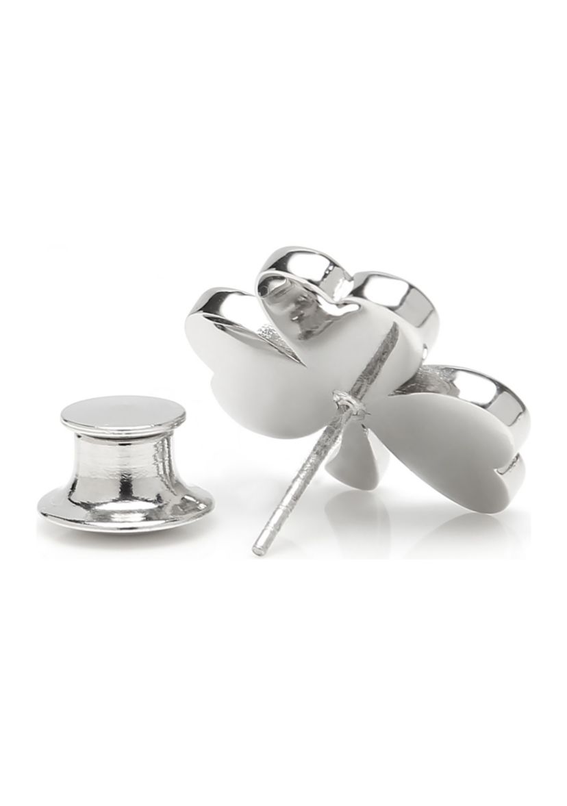 Clover Stainless Steel Lapel Pin
