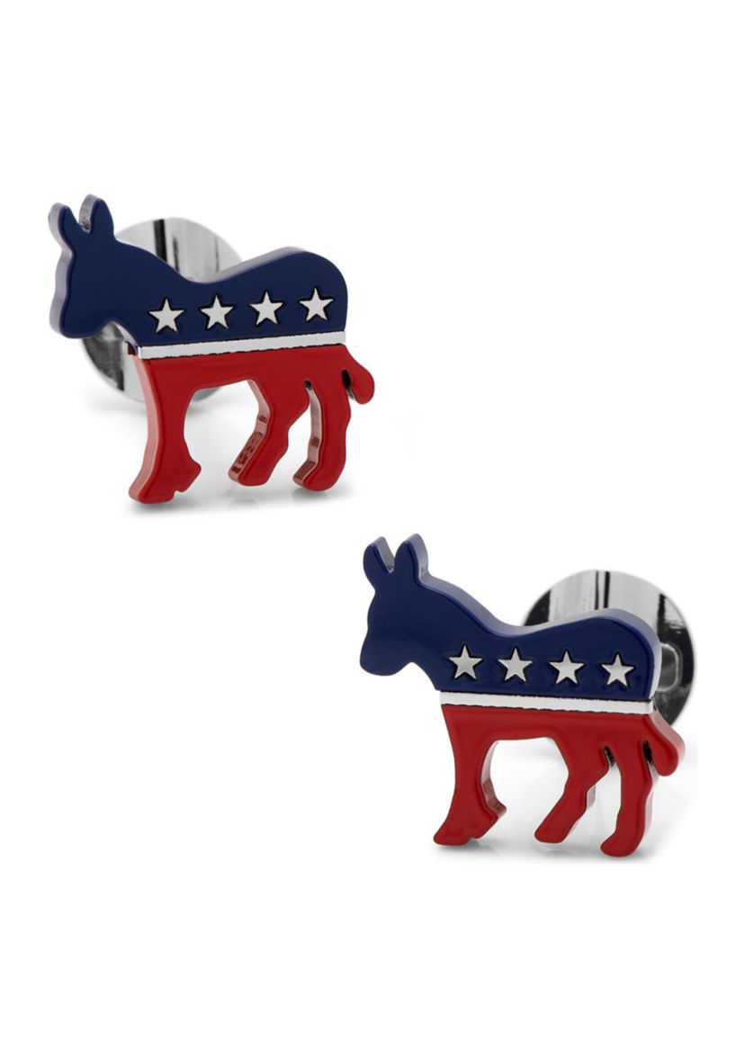 Stainless Steel Democratic Donkey Cufflinks
