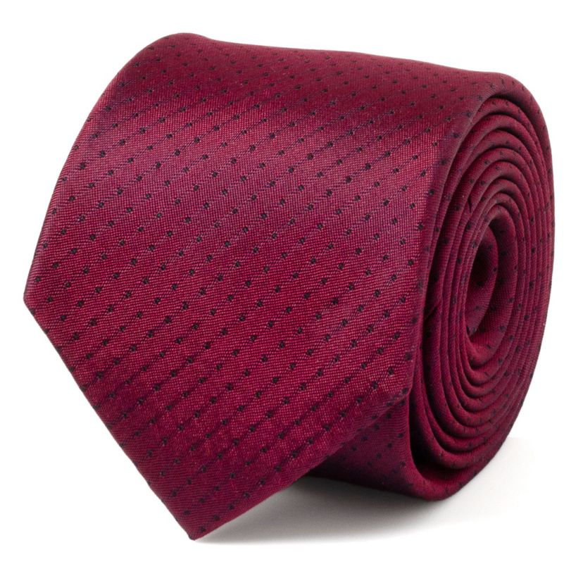 Red Pin Dot Tie