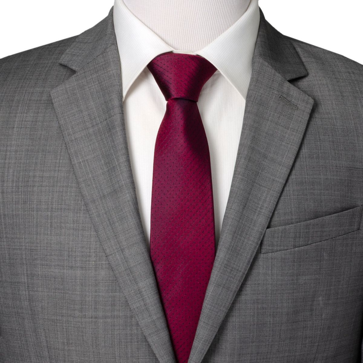 Red Pin Dot Tie