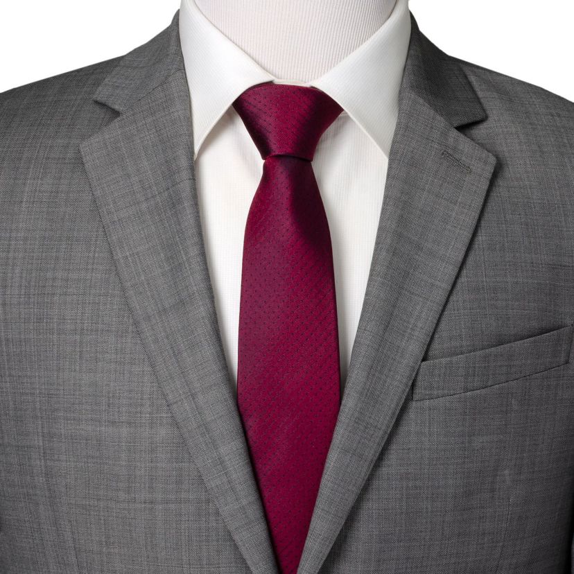 Red Pin Dot Tie