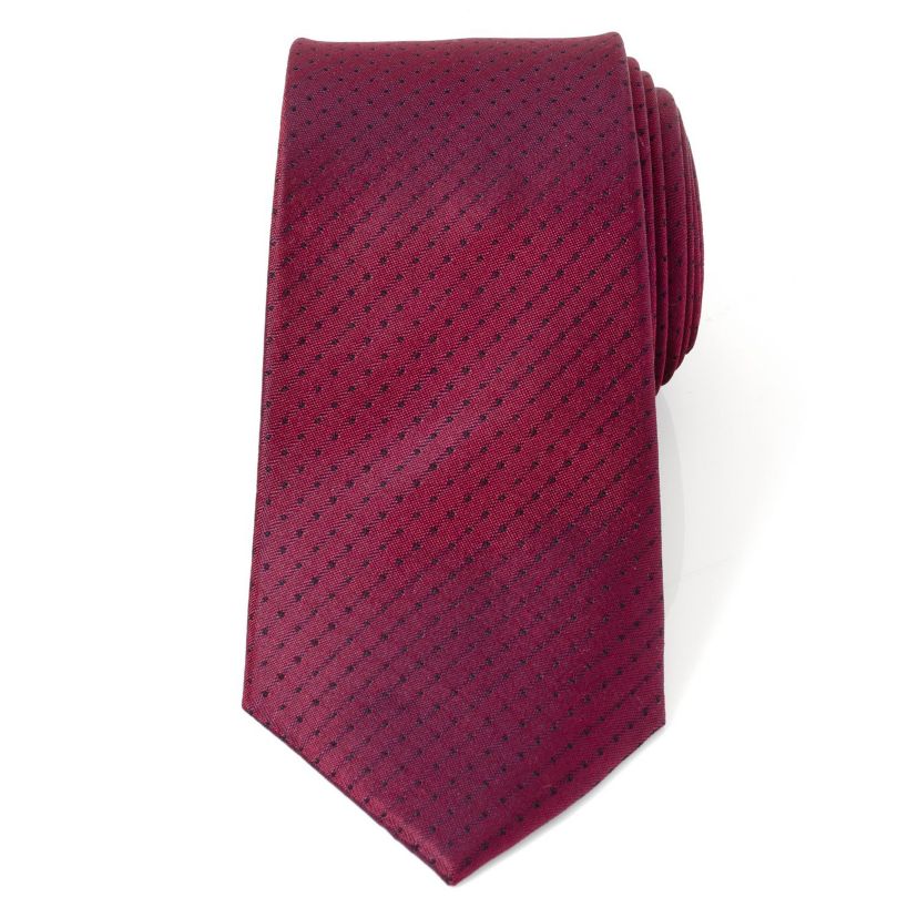 Red Pin Dot Tie