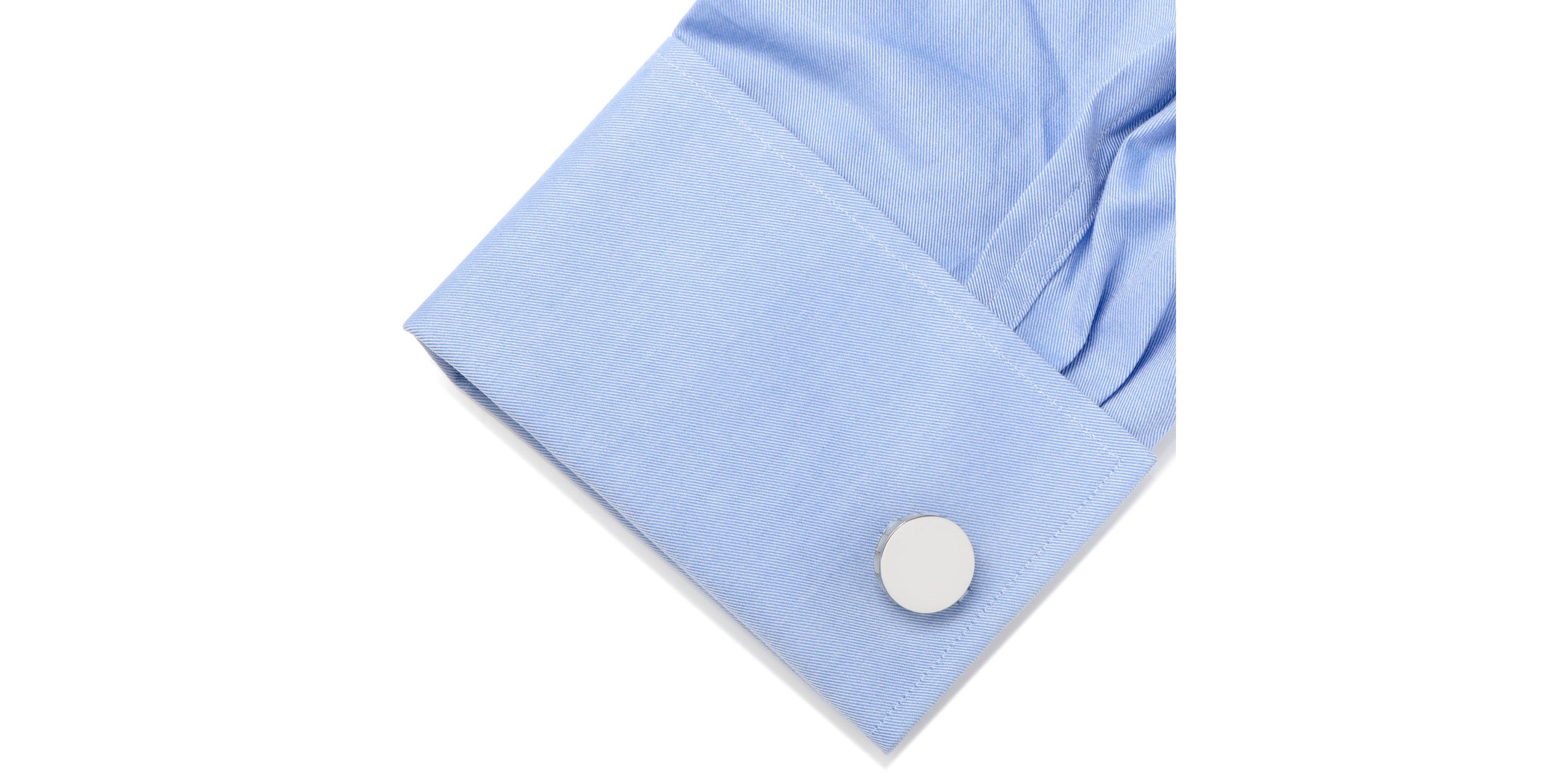 Stainless Steel Mother of Pearl Mosaic Engravable Cufflinks