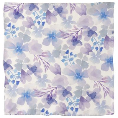 Ox and Bull Trading Co Watercolor Lavender Mix Men's Silk Pocket Square, Purple