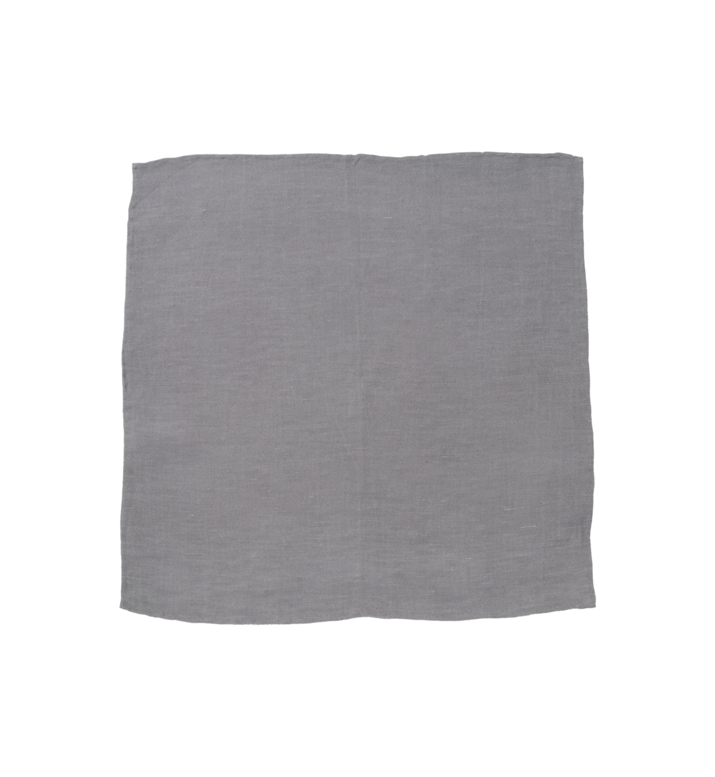 Gray Linen Pocket Square