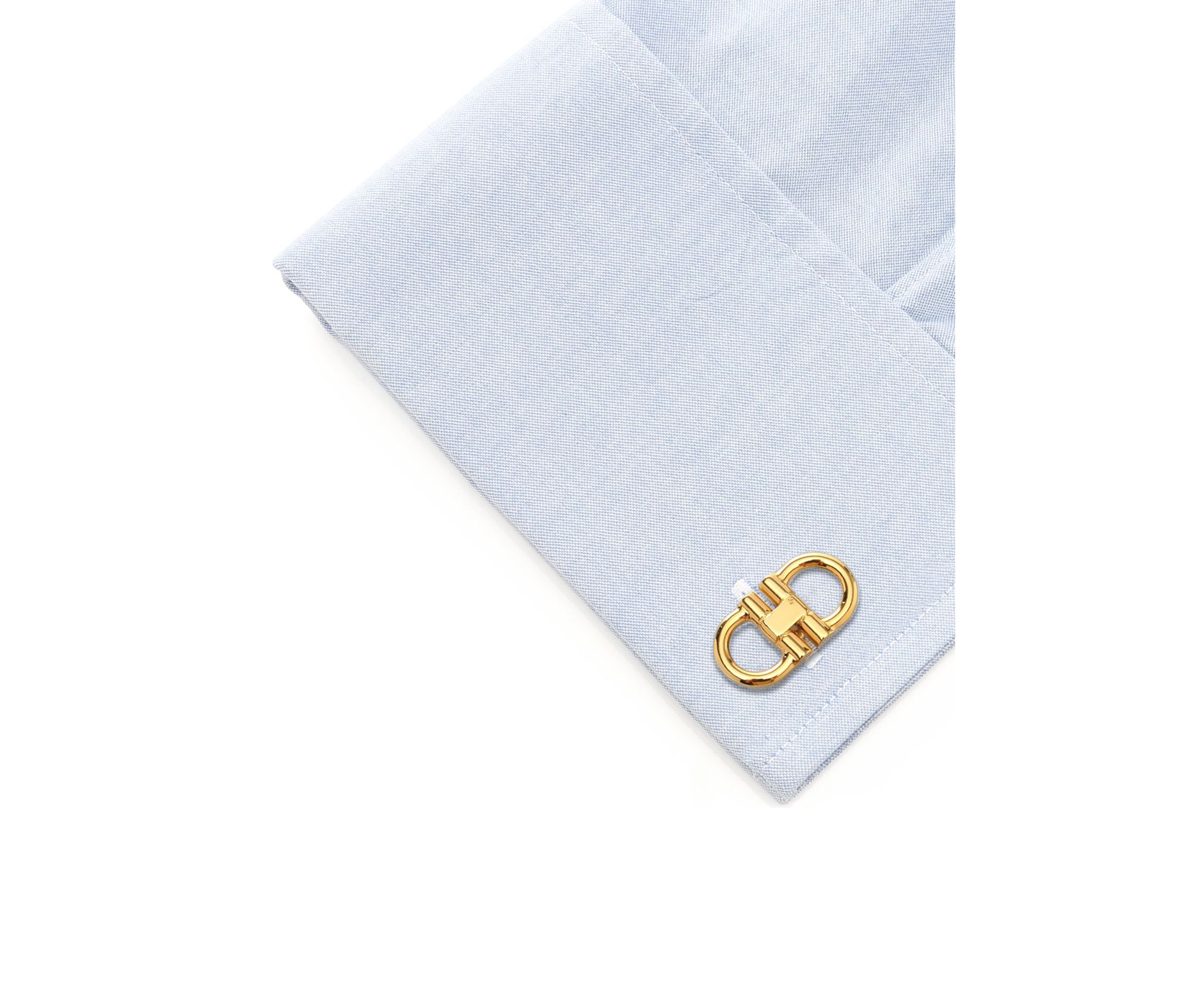 Horse Bit Gold Stainless Steel Cufflinks