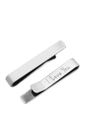 "I Love You" Hidden Message Tie Bar