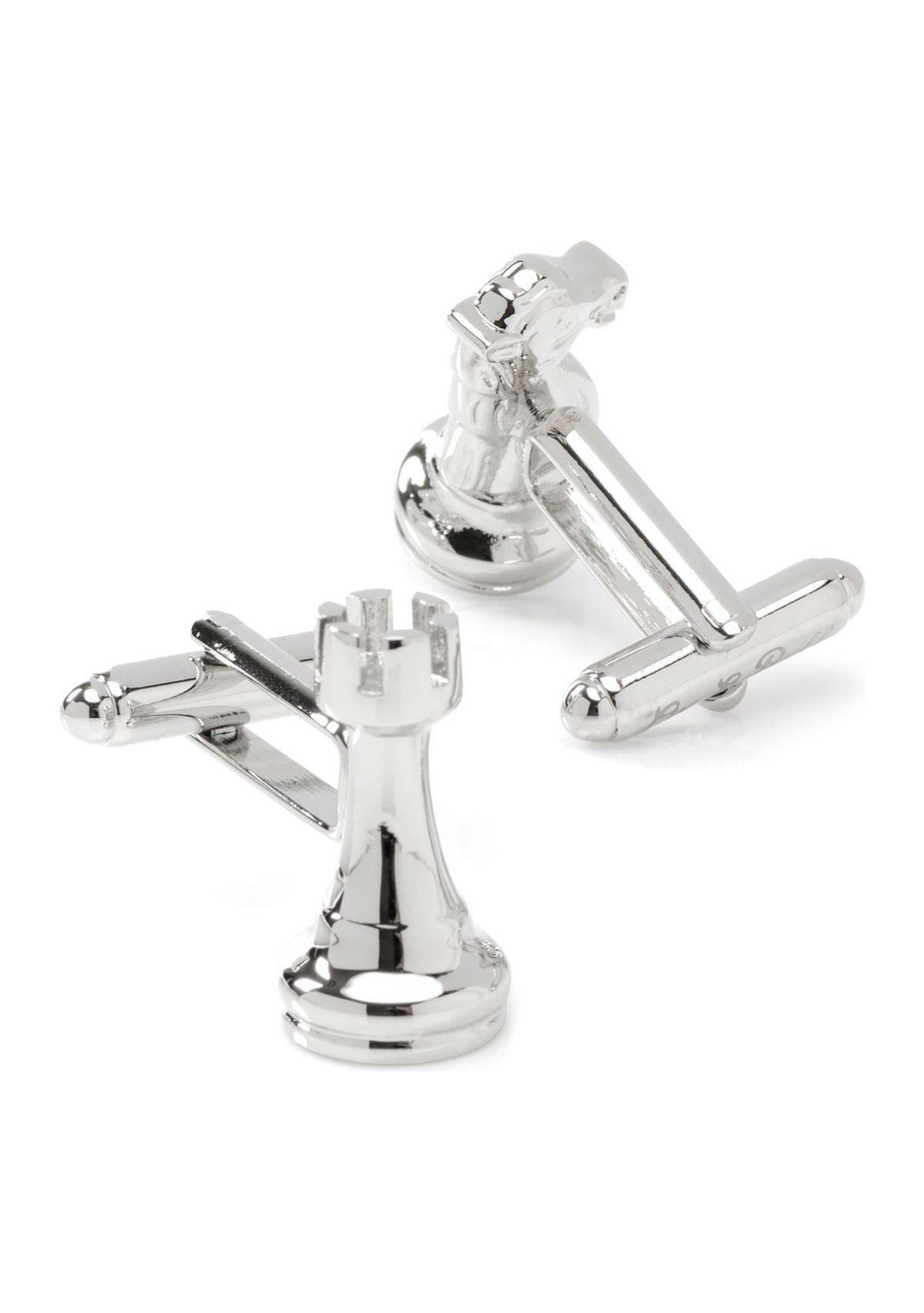 Knight and Rook Chess Piece Cufflinks