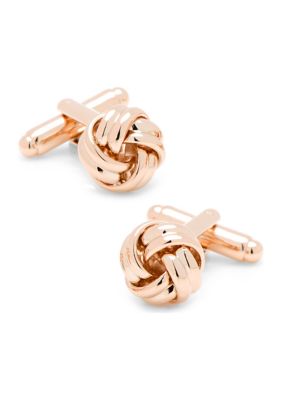 Rose Gold Knot Cufflinks