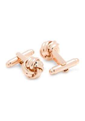 Rose Gold Knot Cufflinks