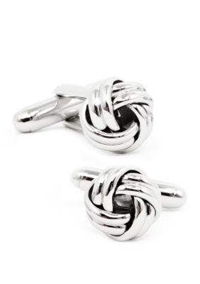 Cufflinks Inc Men's Ox & Bull Trading Co Silver Knot Cufflinks