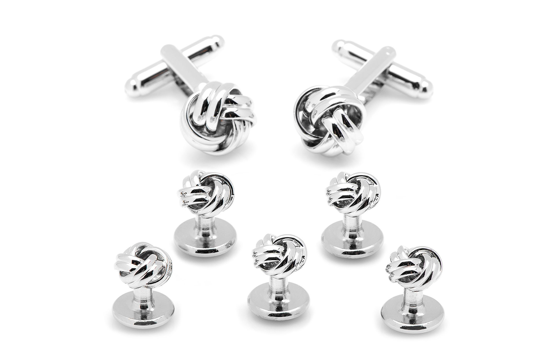 Silver Knot 5-Stud Set