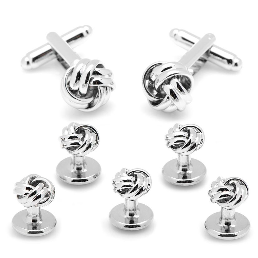 Silver Knot 5-Stud Set