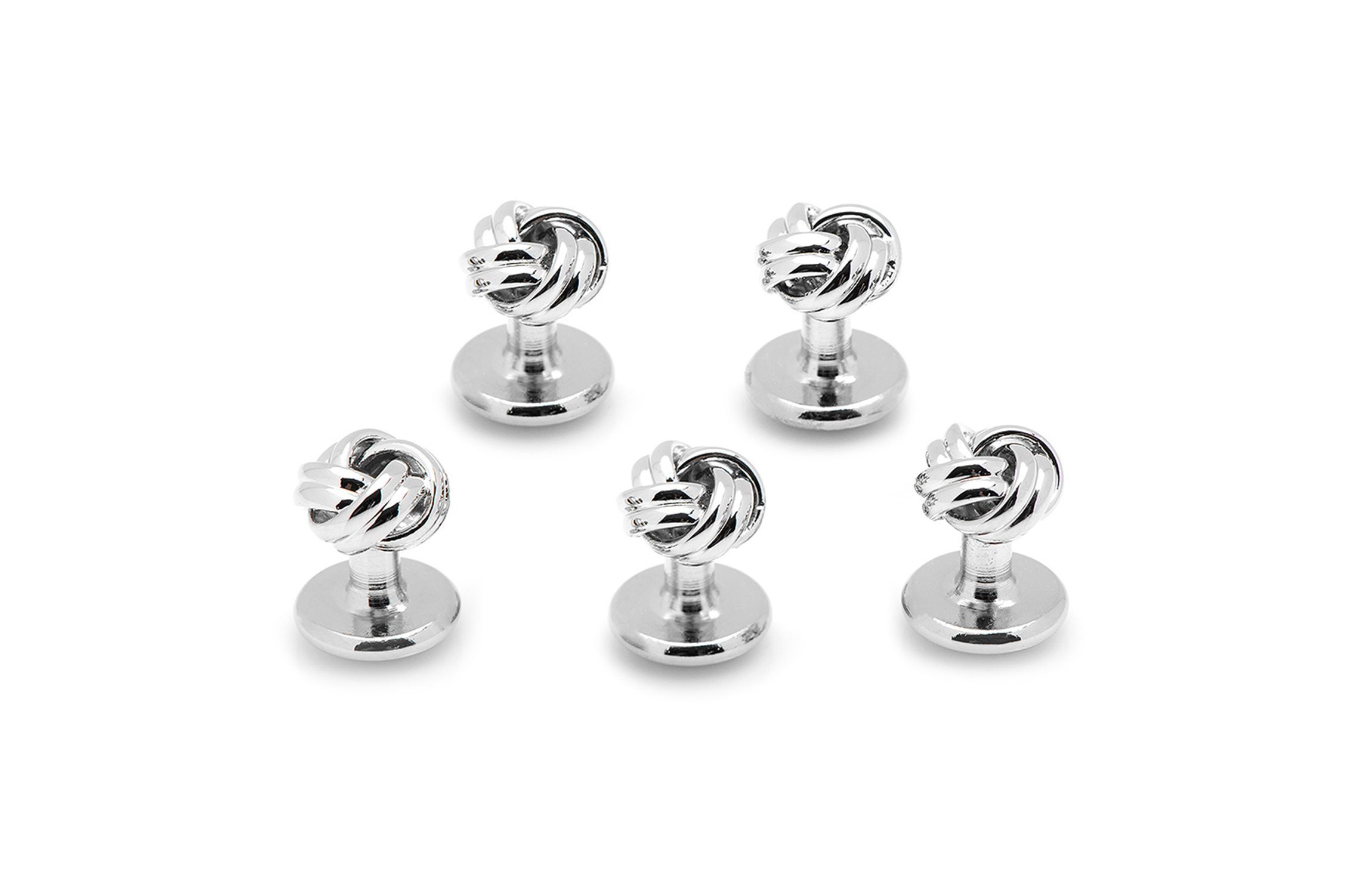 Silver Knot 5-Stud Set