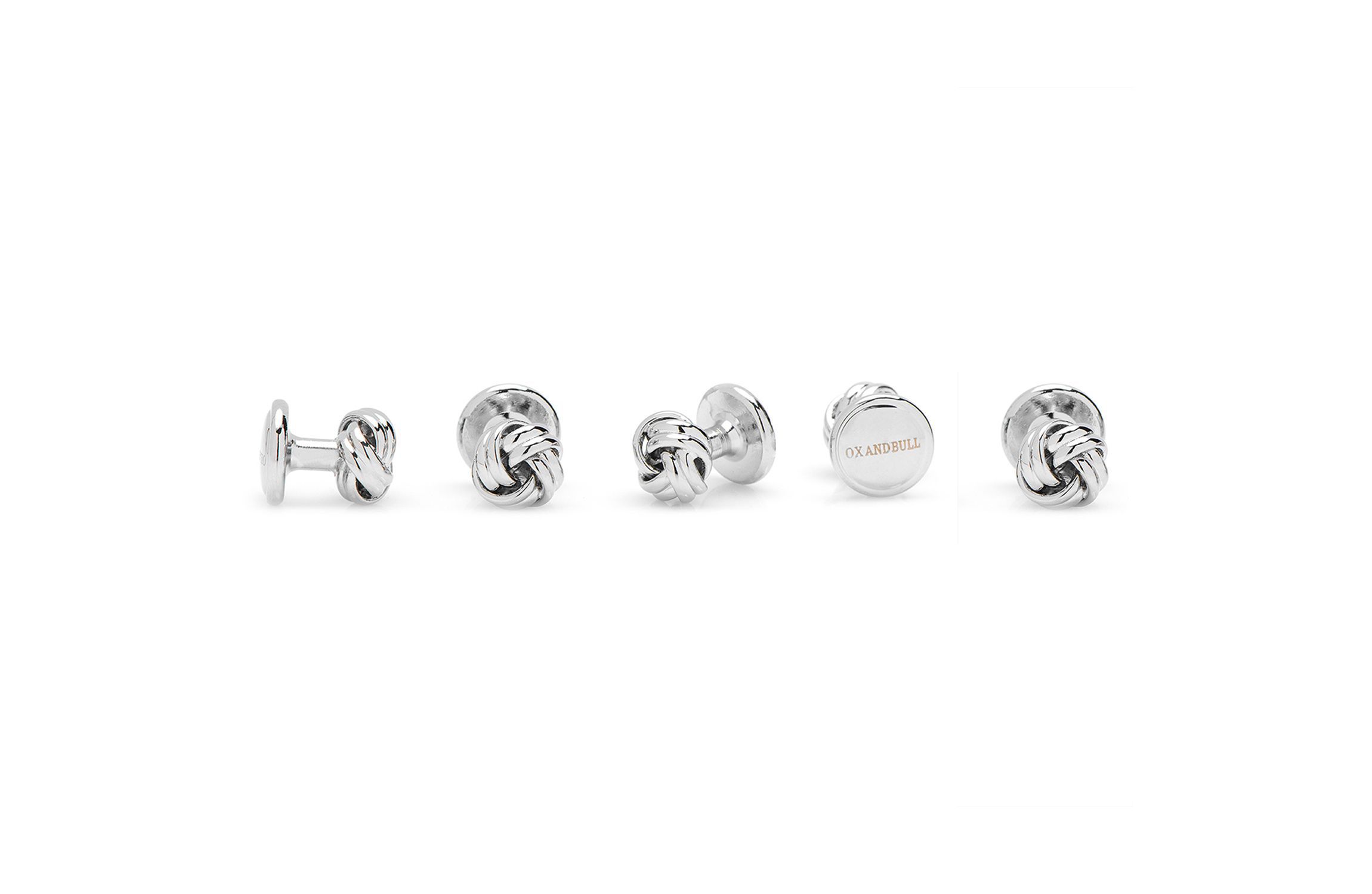 Silver Knot 5-Stud Set