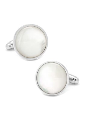 Silver and Mother of Pearl Cufflinks