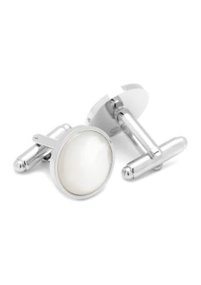 Silver and Mother of Pearl Cufflinks