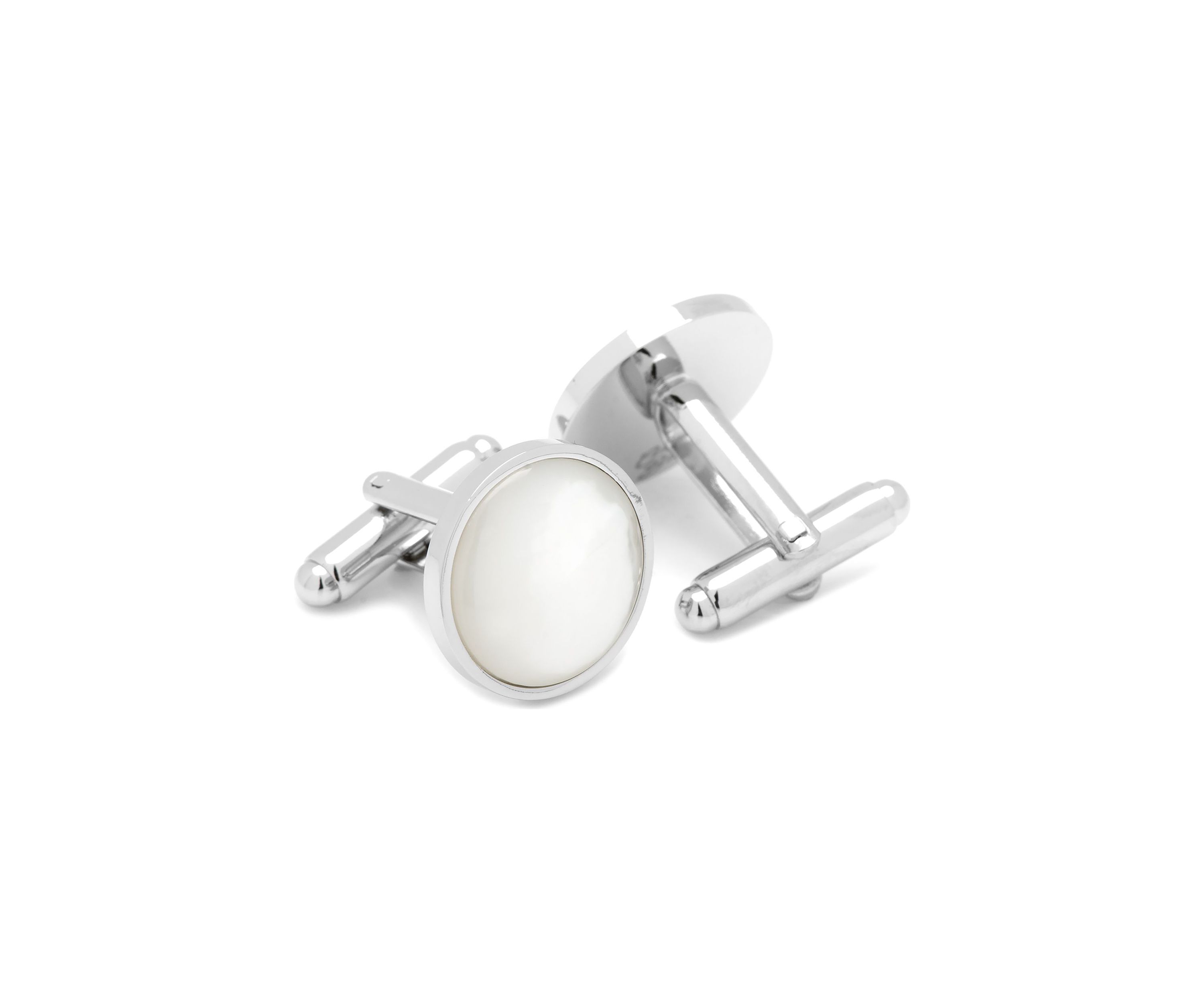 Silver and Mother of Pearl Cufflinks