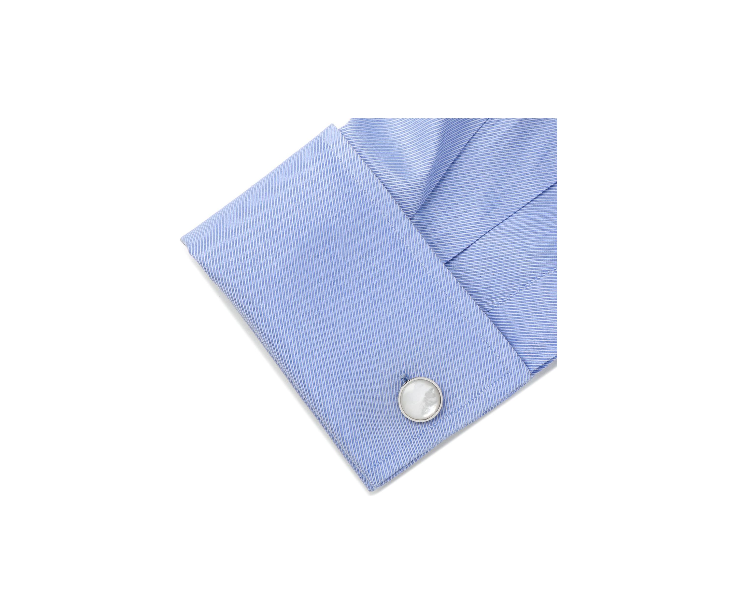 Silver and Mother of Pearl Cufflinks