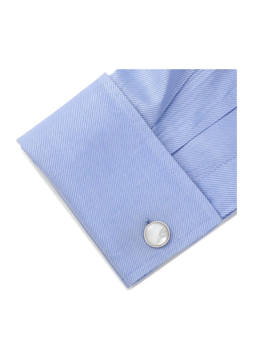Silver and Mother of Pearl Cufflinks