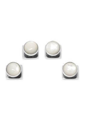 Silver and Mother of Pearl Studs