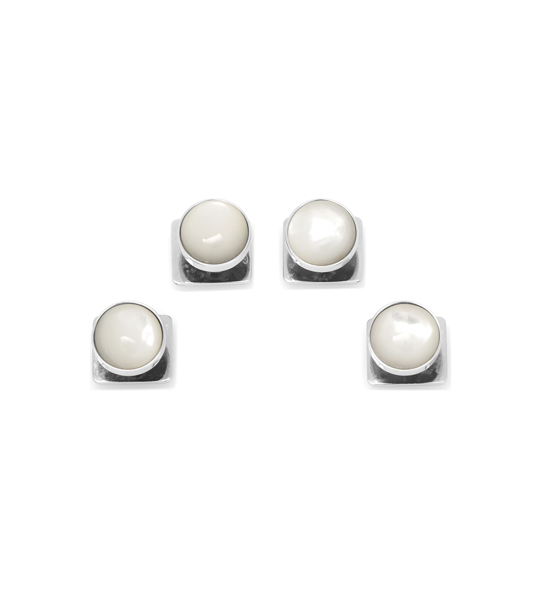 Silver and Mother of Pearl Studs