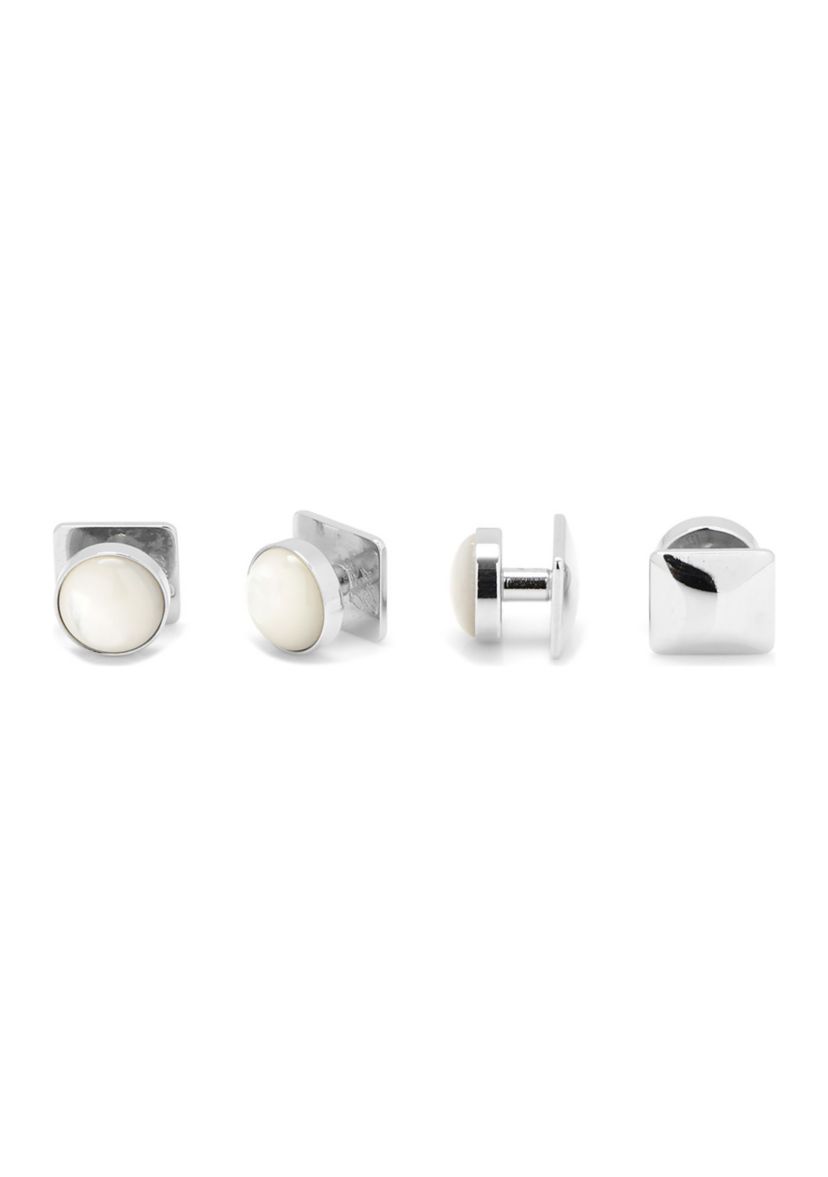 Silver and Mother of Pearl Studs