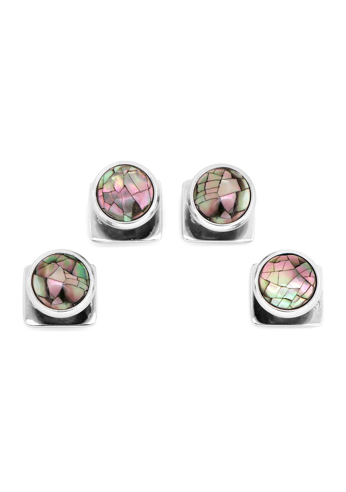 Mosaic Smoke Mother of Pearl Studs