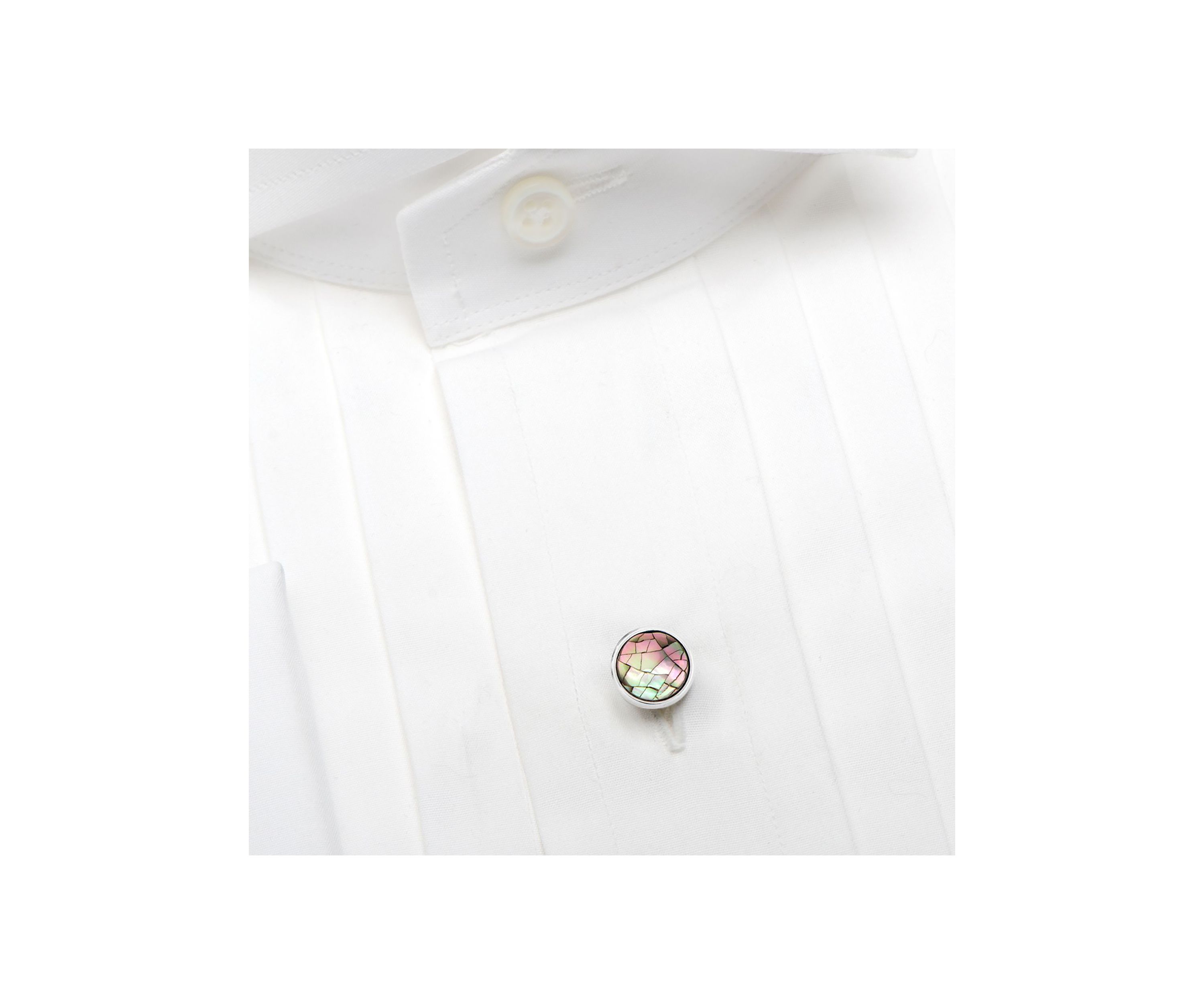 Mosaic Smoke Mother of Pearl Studs