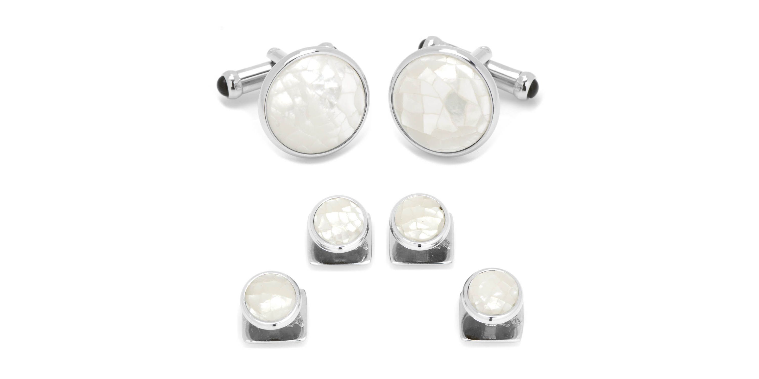 Mosaic Mother of Pearl Stud Set