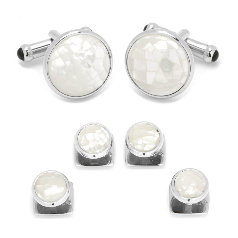 Mosaic Mother of Pearl Stud Set