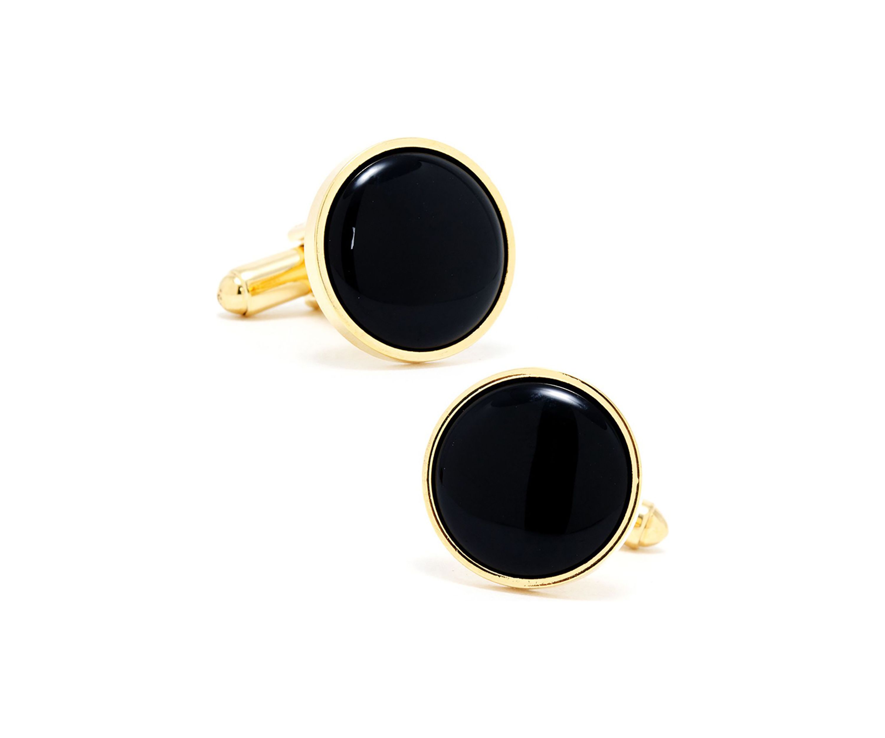 Gold and Onyx Stud Set