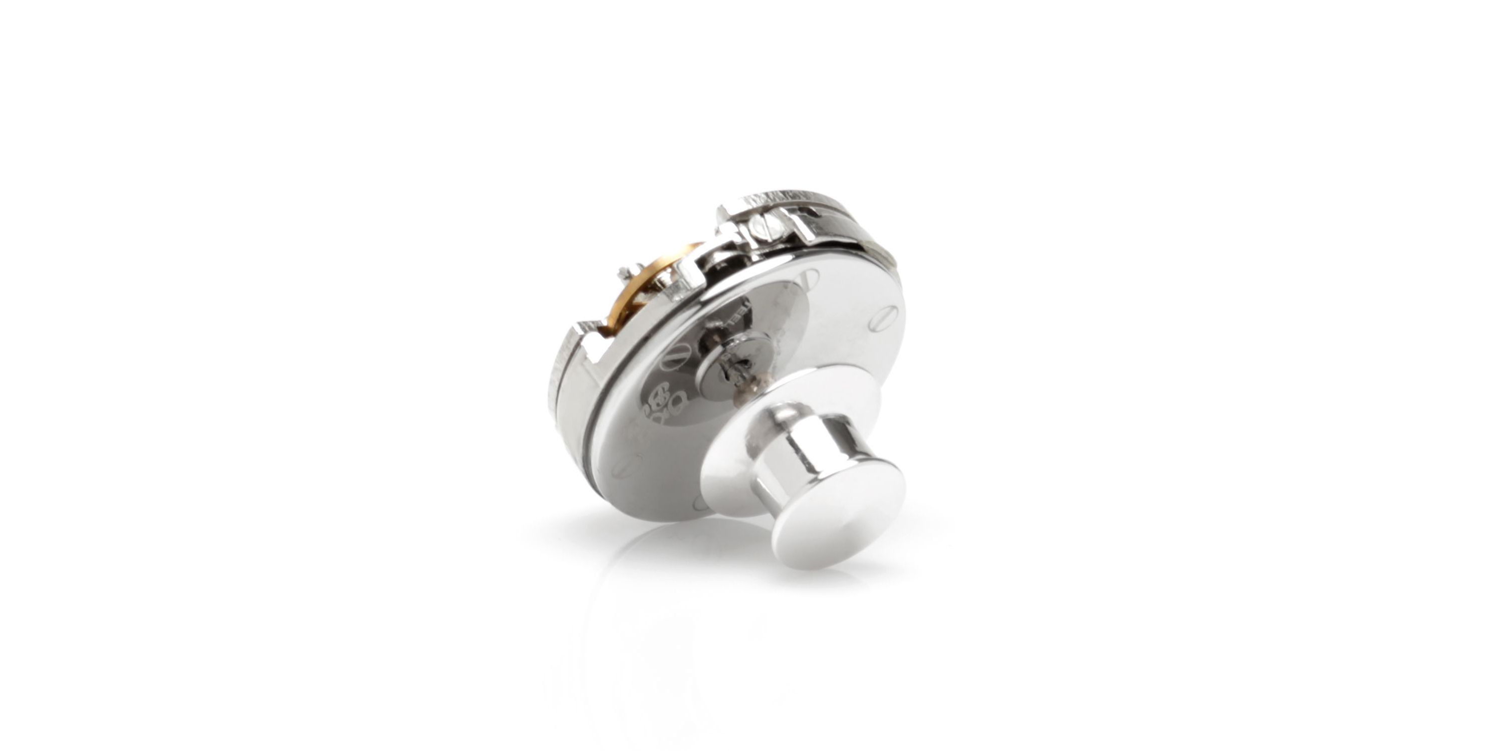 Open Edge Skeleton Watch Movement Lapel Pin