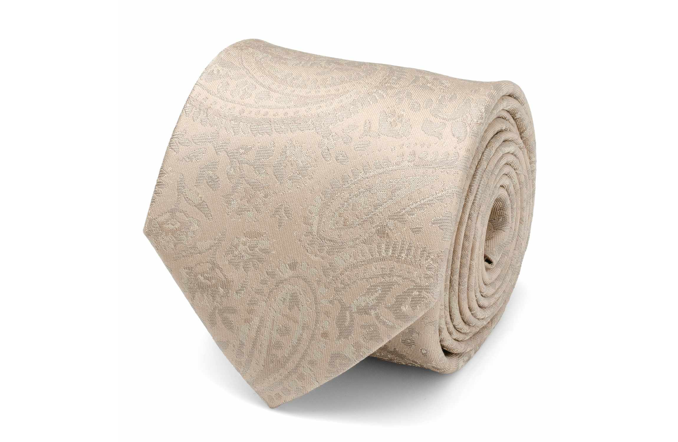 Champagne Paisley Mens Tie