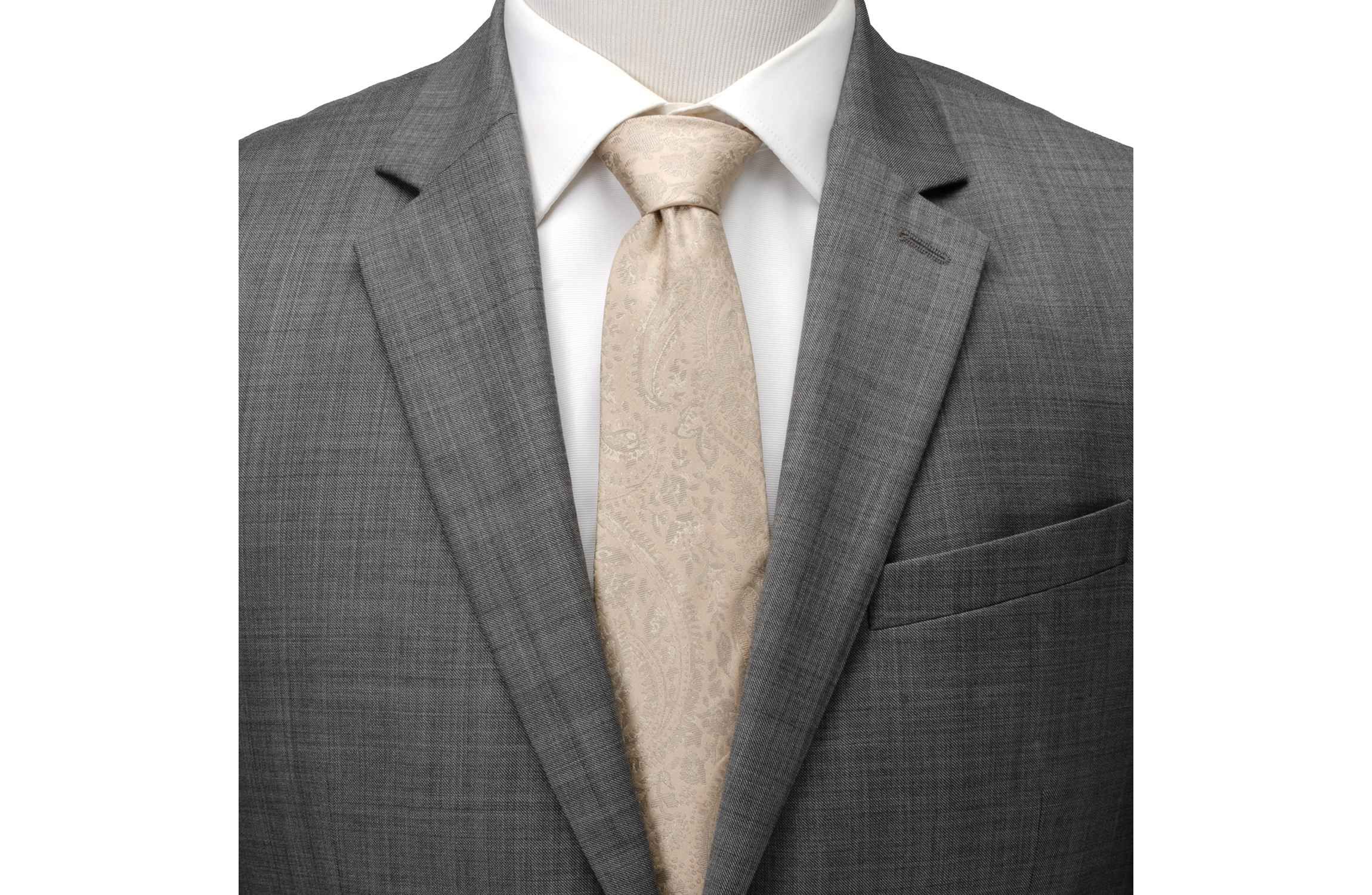 Champagne Paisley Mens Tie